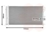 Kondensator, Klimaanlage VAN WEZEL 83015711