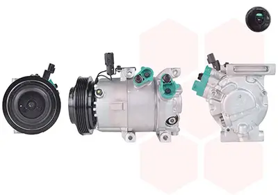 Kompressor, Klimaanlage 12 V VAN WEZEL 8301K708
