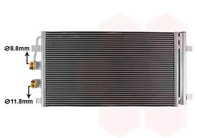 Kondensator, Klimaanlage VAN WEZEL 88015701 Bild Kondensator, Klimaanlage VAN WEZEL 88015701