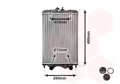 Kühler, Motorkühlung VAN WEZEL 92002002 Bild Kühler, Motorkühlung VAN WEZEL 92002002
