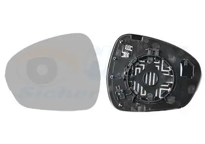 Spiegelglas, Außenspiegel links VAN WEZEL 0125837