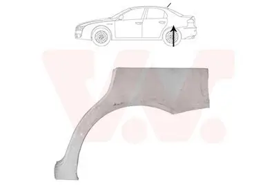 Seitenwand hinten links VAN WEZEL 0160147