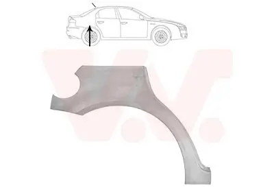 Seitenwand hinten rechts VAN WEZEL 0160148