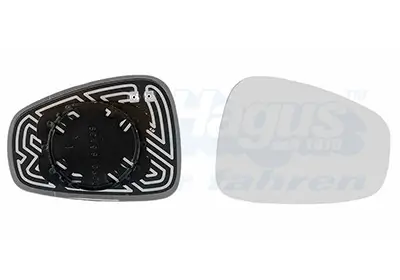 Spiegelglas, Außenspiegel rechts VAN WEZEL 0160838