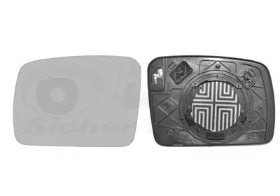 Spiegelglas, Außenspiegel links VAN WEZEL 0255837 Bild Spiegelglas, Außenspiegel links VAN WEZEL 0255837