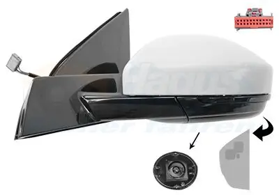 Außenspiegel links VAN WEZEL 0259827