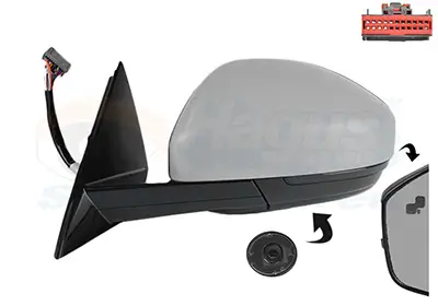 Außenspiegel links VAN WEZEL 0266825