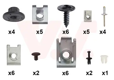 Montagesatz, Stoßfänger hinten VAN WEZEL 0301793