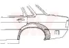 Seitenwand hinten links VAN WEZEL 0308147