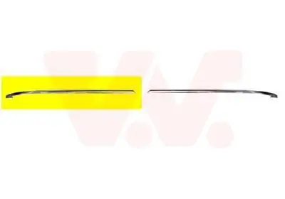 Zier-/Schutzleiste, Stoßfänger vorne rechts an Hauptscheinwerfer VAN WEZEL 0317582