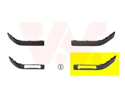 Zier-/Schutzleiste, Stoßfänger vorne links VAN WEZEL 0322583 Bild Zier-/Schutzleiste, Stoßfänger vorne links VAN WEZEL 0322583