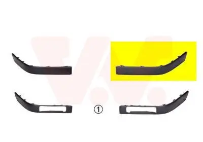 Zier-/Schutzleiste, Stoßfänger vorne links VAN WEZEL 0322585 Bild Zier-/Schutzleiste, Stoßfänger vorne links VAN WEZEL 0322585