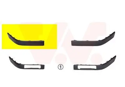 Zier-/Schutzleiste, Stoßfänger vorne rechts VAN WEZEL 0322586 Bild Zier-/Schutzleiste, Stoßfänger vorne rechts VAN WEZEL 0322586