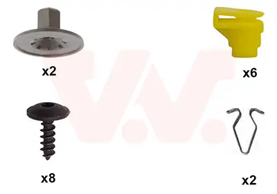 Montagesatz, Stoßfänger hinten VAN WEZEL 0335793