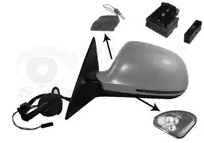 Außenspiegel links VAN WEZEL 0341817