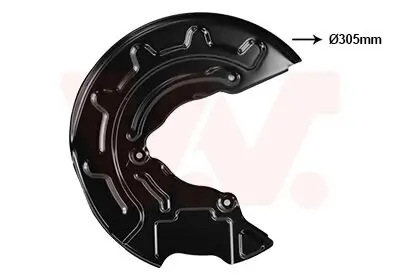 Spritzblech, Bremsscheibe Vorderachse rechts VAN WEZEL 0359372