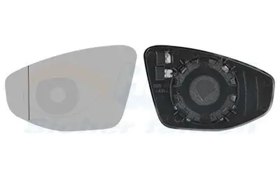 Spiegelglas, Außenspiegel links VAN WEZEL 0367837