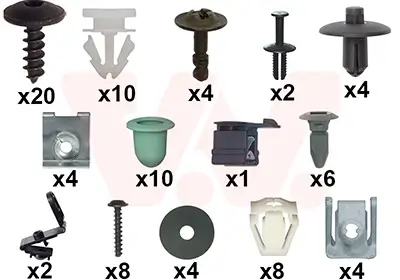 Montagesatz, Stoßfänger vorne VAN WEZEL 0370794