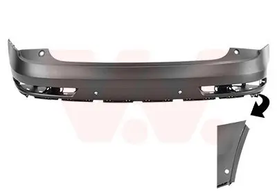 Stoßfänger hinten VAN WEZEL 0371546