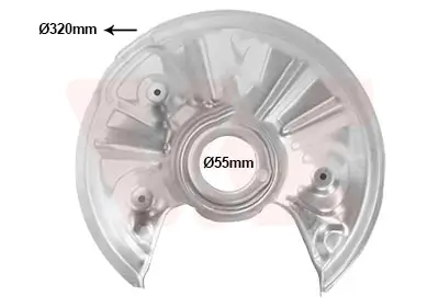 Spritzblech, Bremsscheibe Hinterachse links VAN WEZEL 0372373