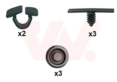 Montagesatz, Motorhaube vorne VAN WEZEL 0374797