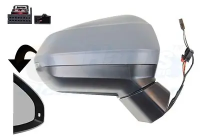 Außenspiegel rechts VAN WEZEL 0374818