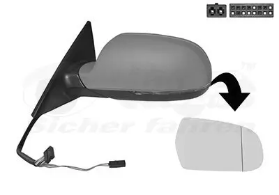 Außenspiegel links VAN WEZEL 0383805