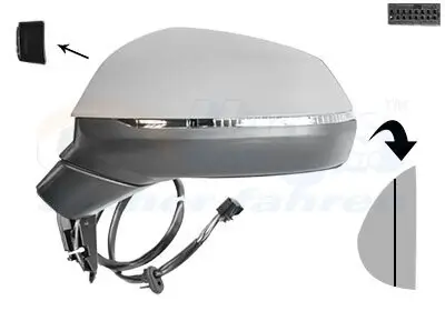 Außenspiegel links VAN WEZEL 0391827 Bild Außenspiegel links VAN WEZEL 0391827