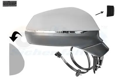 Außenspiegel rechts VAN WEZEL 0391828 Bild Außenspiegel rechts VAN WEZEL 0391828