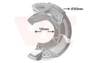 Spritzblech, Bremsscheibe Vorderachse rechts VAN WEZEL 0506372