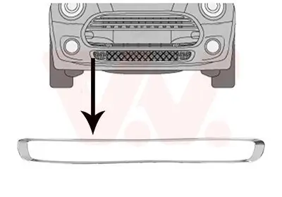 Lüftungsgitter, Stoßfänger unten vorne VAN WEZEL 0518599