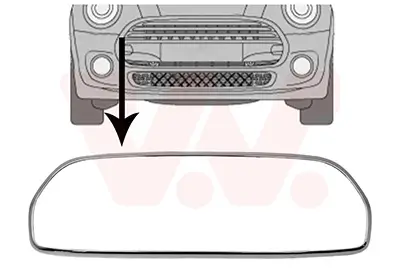 Rahmen, Kühlergitter VAN WEZEL 0529518 Bild Rahmen, Kühlergitter VAN WEZEL 0529518