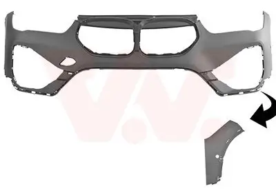 Stoßfänger vorne VAN WEZEL 0556575