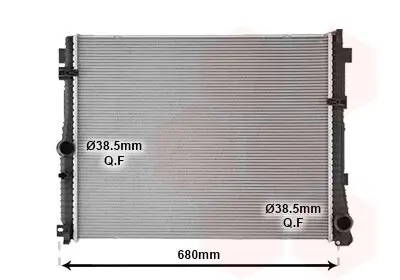 Kühler, Motorkühlung VAN WEZEL 06012757 Bild Kühler, Motorkühlung VAN WEZEL 06012757