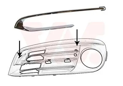 Zier-/Schutzleiste, Stoßfänger vorne links VAN WEZEL 0619585 Bild Zier-/Schutzleiste, Stoßfänger vorne links VAN WEZEL 0619585