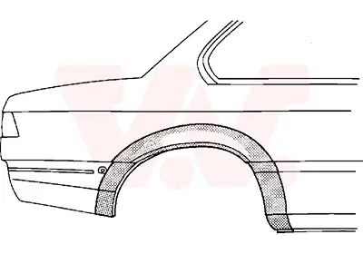 Seitenwand hinten rechts VAN WEZEL 0626146