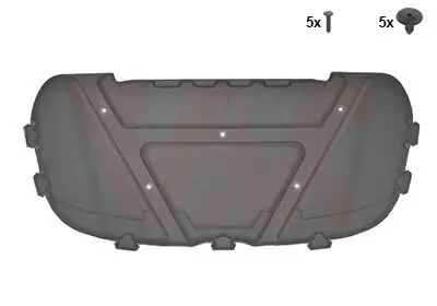 Motorraumdämmung Motorhaube VAN WEZEL 0628460