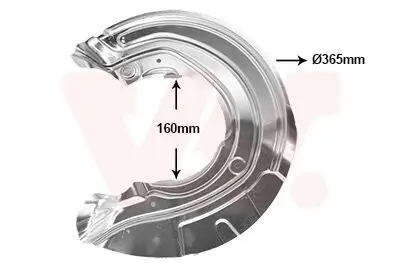 Spritzblech, Bremsscheibe VAN WEZEL 0633371