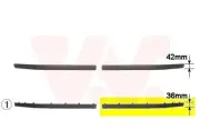 Zier-/Schutzleiste, Stoßfänger vorne links VAN WEZEL 0639483