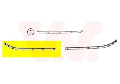 Zier-/Schutzleiste, Stoßfänger vorne rechts VAN WEZEL 0639486 Bild Zier-/Schutzleiste, Stoßfänger vorne rechts VAN WEZEL 0639486
