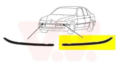 Scheinwerferleiste links VAN WEZEL 0639515