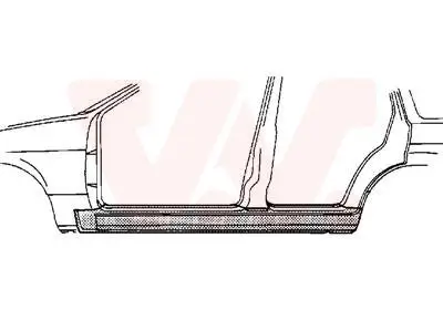 Einstiegsblech links VAN WEZEL 0640103 Bild Einstiegsblech links VAN WEZEL 0640103