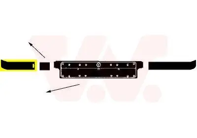 Zier-/Schutzleiste, Stoßfänger VAN WEZEL 0640584