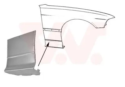 Kotflügel vorne rechts VAN WEZEL 0642156 Bild Kotflügel vorne rechts VAN WEZEL 0642156