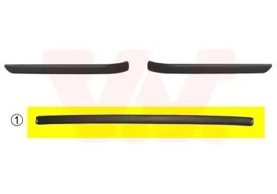 Zier-/Schutzleiste, Stoßfänger hinten VAN WEZEL 0646550 Bild Zier-/Schutzleiste, Stoßfänger hinten VAN WEZEL 0646550