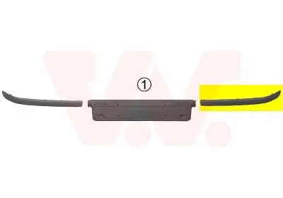 Zier-/Schutzleiste, Stoßfänger vorne links VAN WEZEL 0646583 Bild Zier-/Schutzleiste, Stoßfänger vorne links VAN WEZEL 0646583