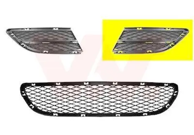 Lüftungsgitter, Stoßfänger vorne links VAN WEZEL 0667591 Bild Lüftungsgitter, Stoßfänger vorne links VAN WEZEL 0667591