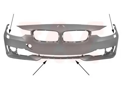Stoßfänger vorne VAN WEZEL 0670474