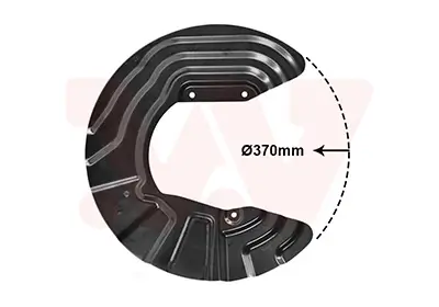 Spritzblech, Bremsscheibe Vorderachse rechts VAN WEZEL 0682372
