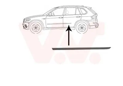 Zier-/Schutzleiste, Tür hinten links VAN WEZEL 0689425